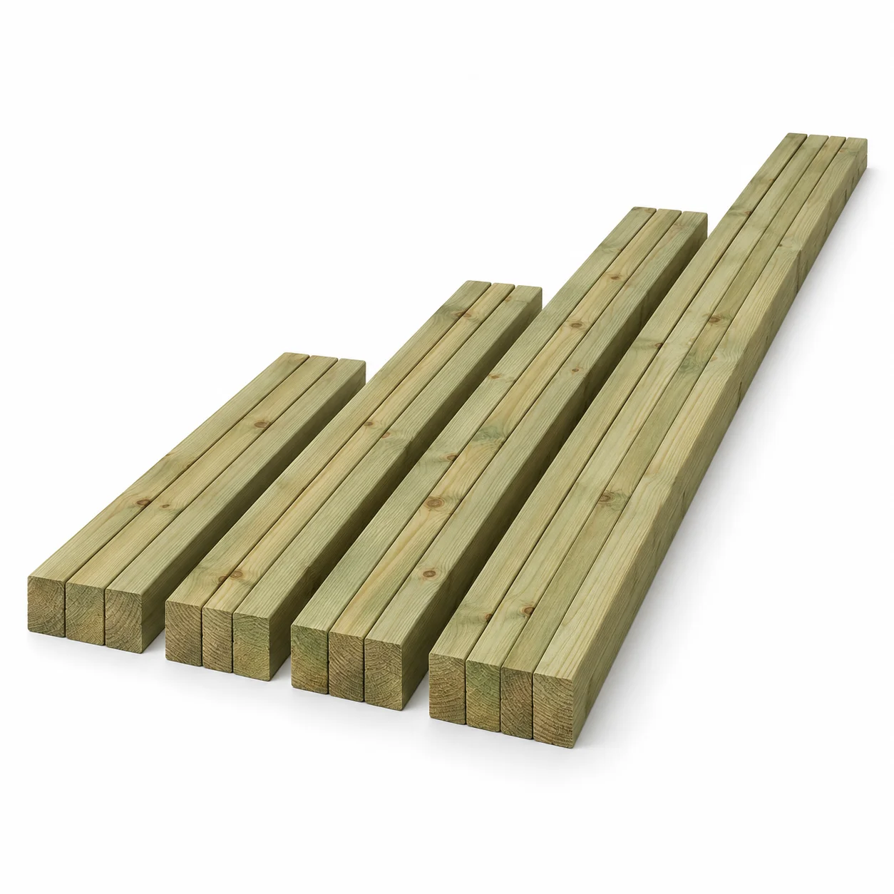 Impregnowane łaty dachowe 4 × 5 cm w różnych długościach dostępne w Drewno-Bud w Lublinie